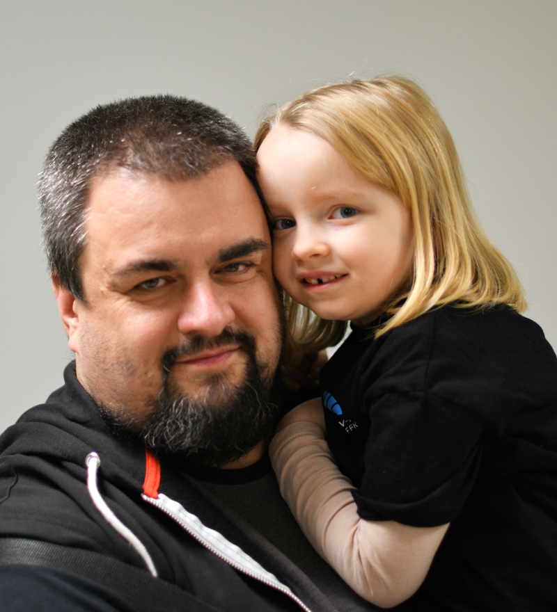 Pauline et son papa