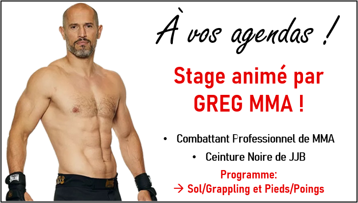 Annonce stage Greg MMA